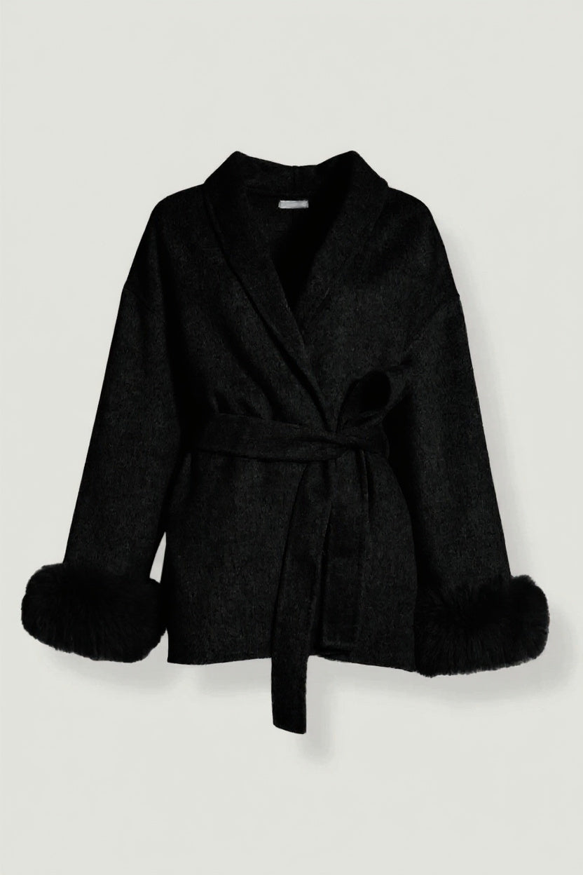 Nordique Coat Wool Black