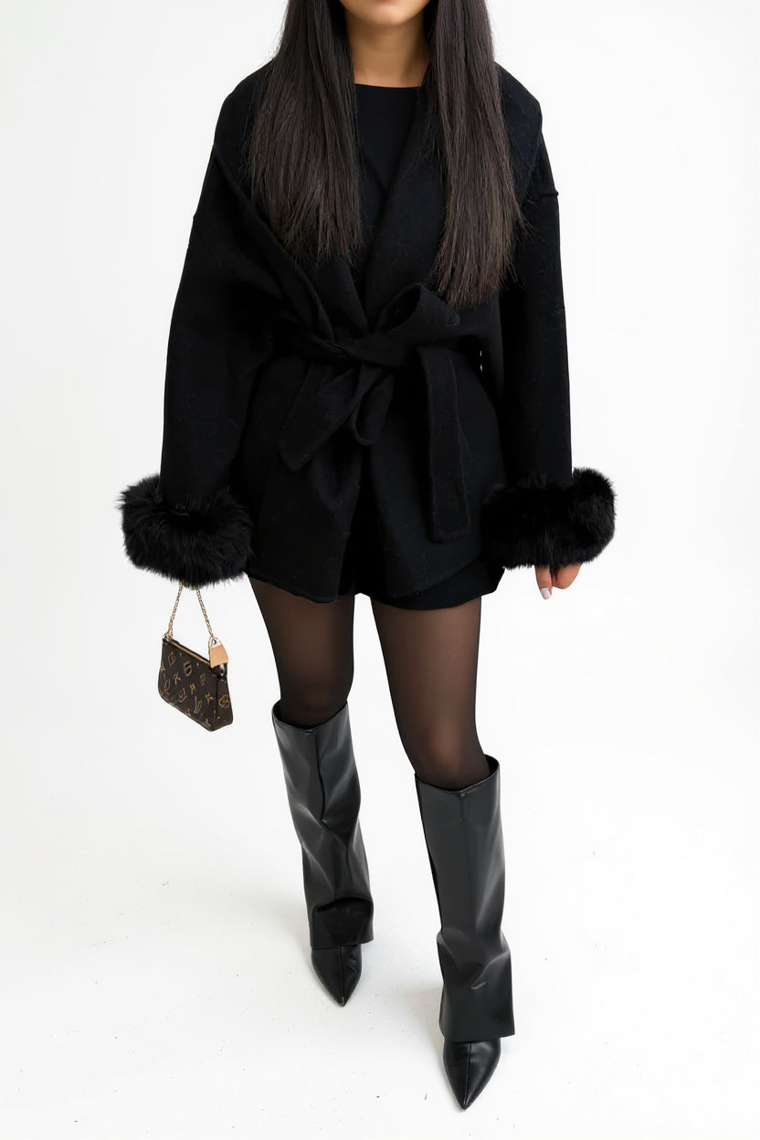 Nordique Coat Wool Black