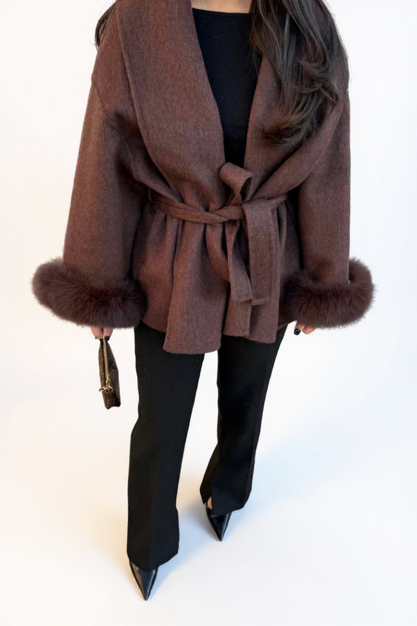 Nordique Coat Wool Brown