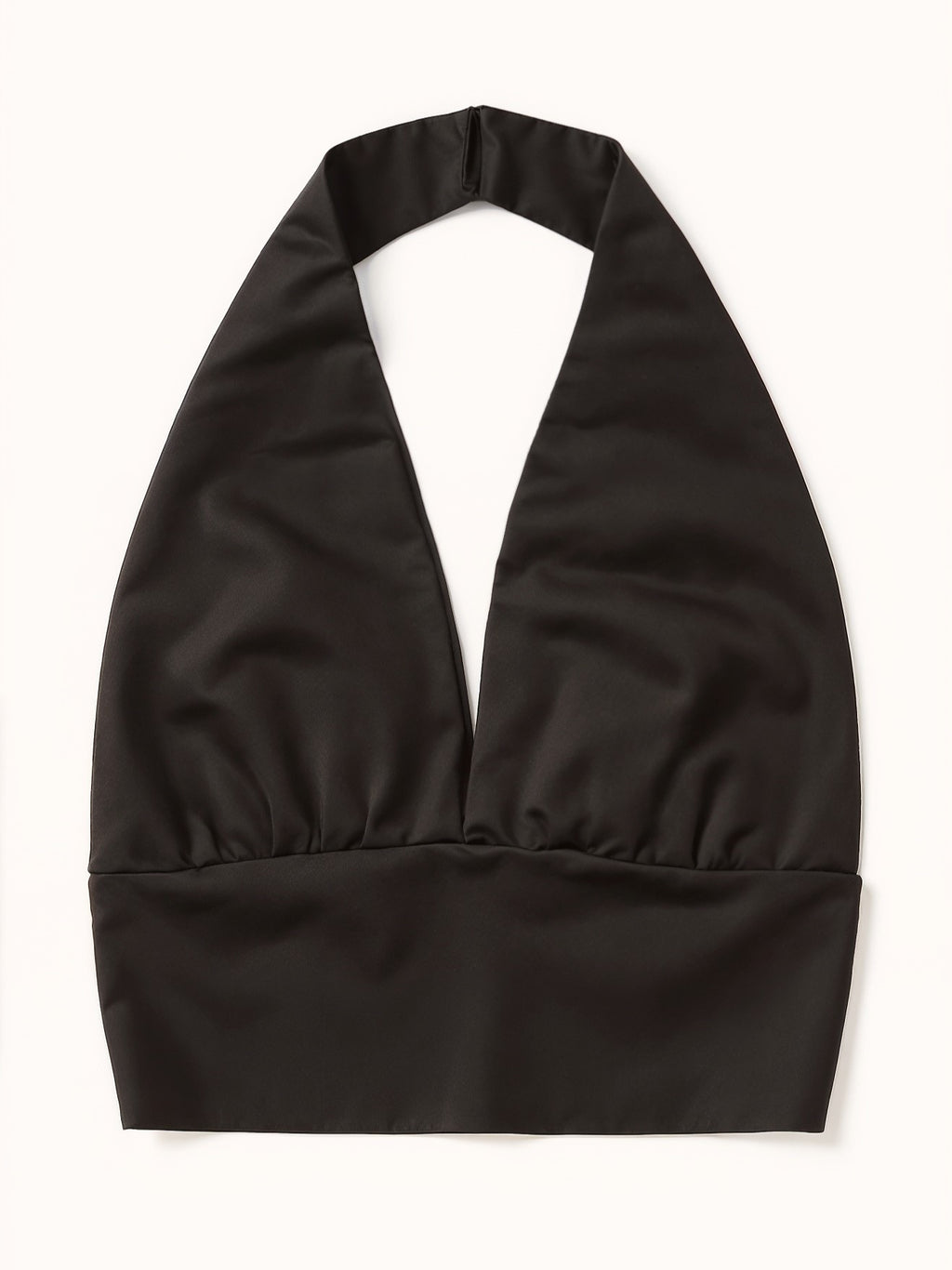 Schwarzes Neckholder Top