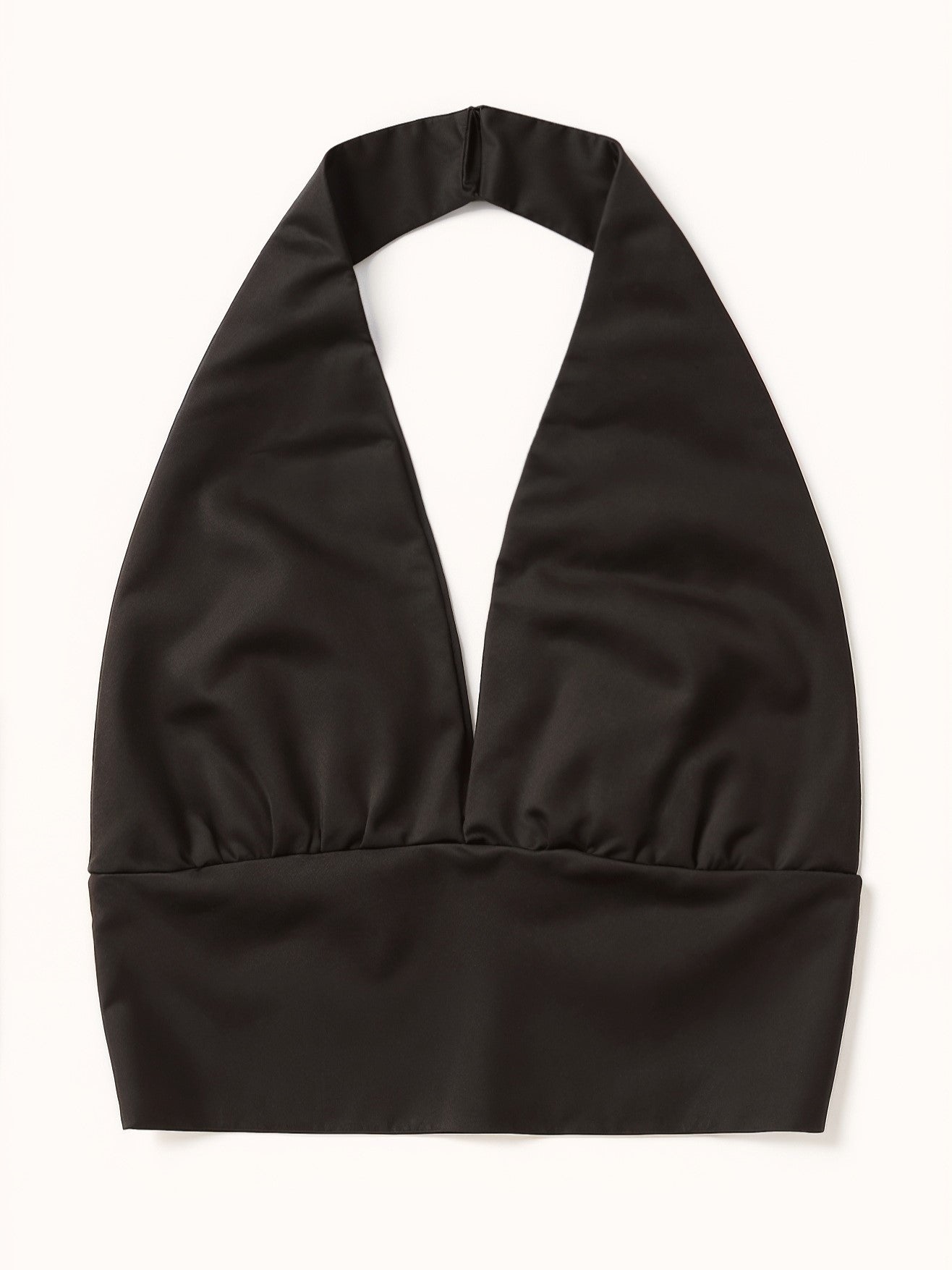 Schwarzes Neckholder Top