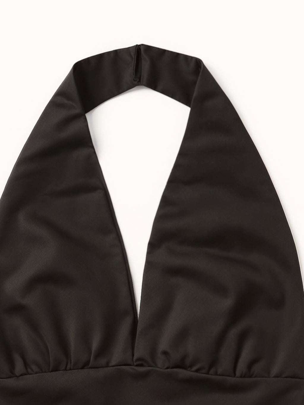 Schwarzes Neckholder Top