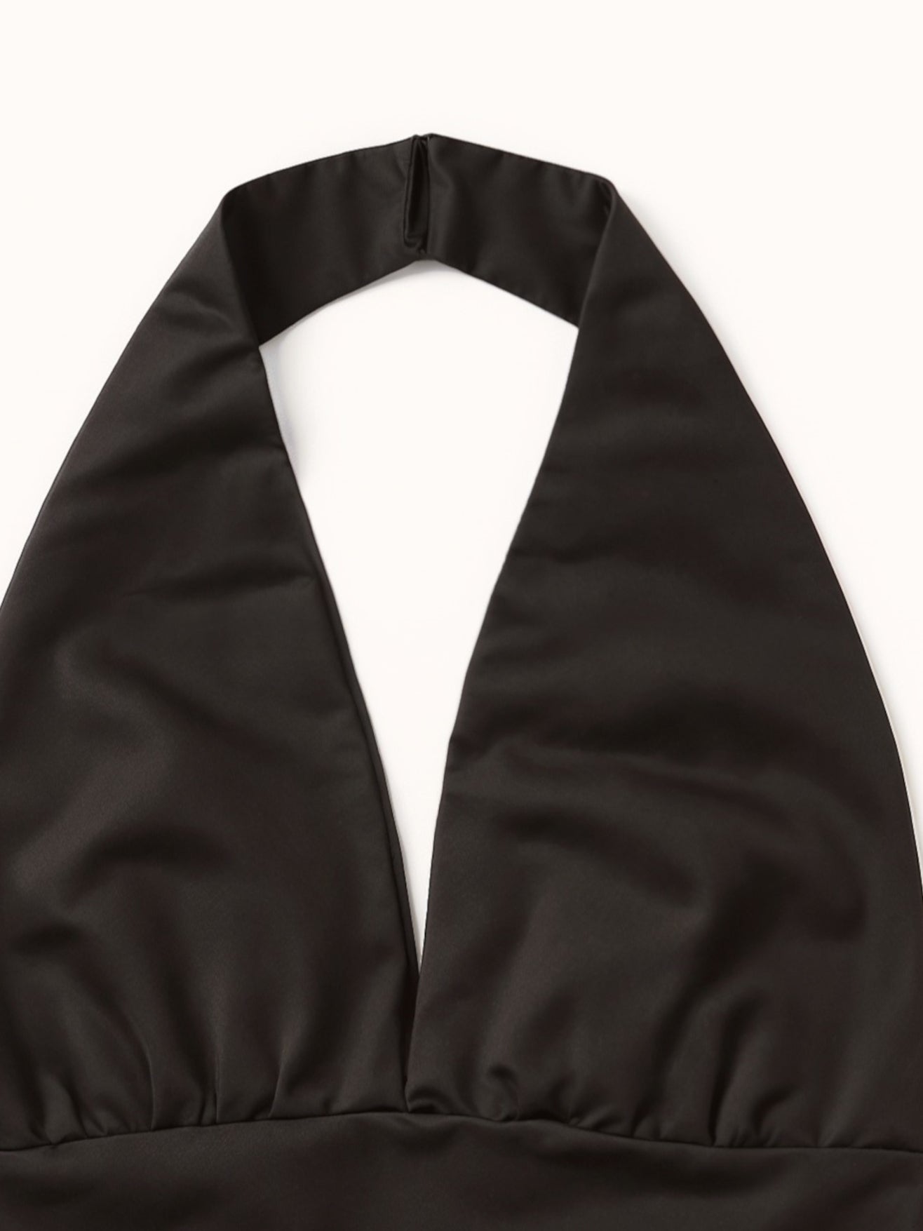 Schwarzes Neckholder Top