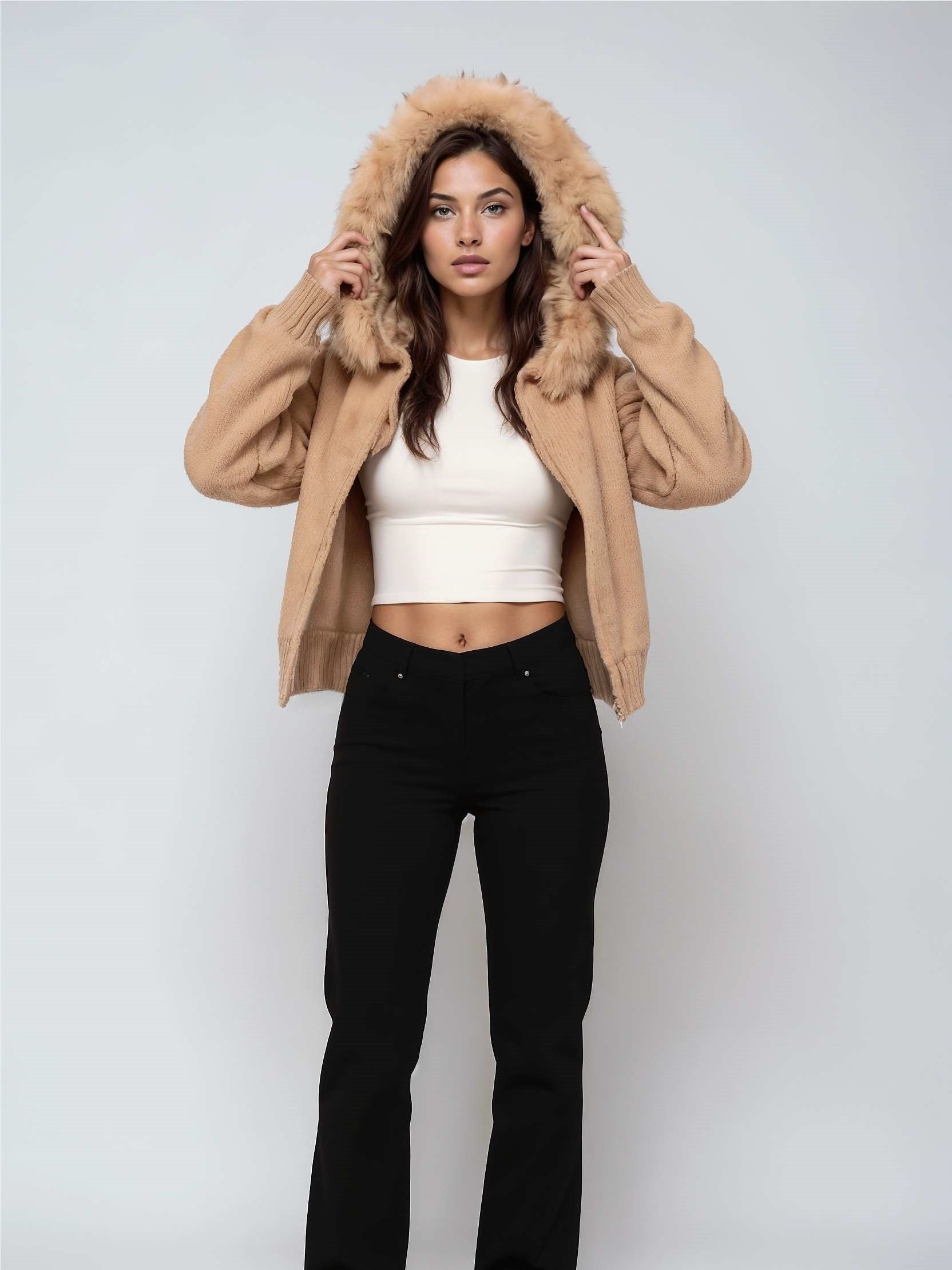 Fur Jacket Brown